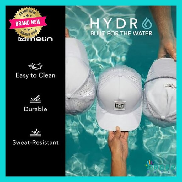 Performance Snapback Hat Water-Resistant Unisex Baseball Cap Hydrophobic - Picture 6 of 8